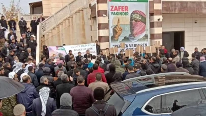 Viranşehir’de Filistin İçin Tek Yürek: Tekbir Sesleri Geceyi Aydınlattı