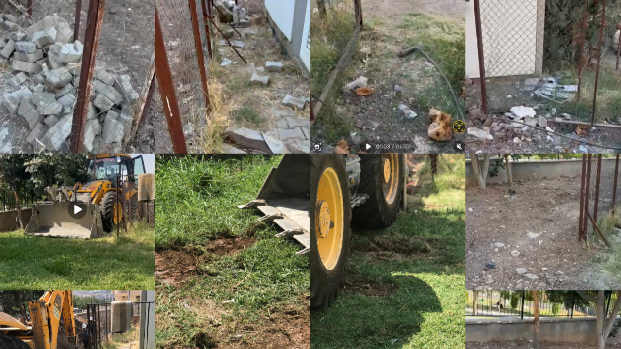 Kepçeyle Bahçeye Girdiler: TOKİ Basın Sitesi Harabeye Döndü!