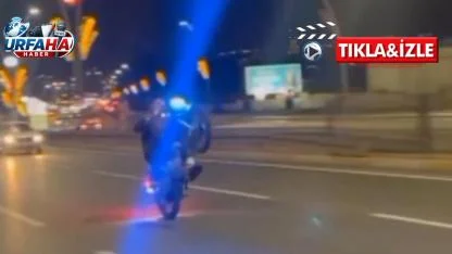 GEREĞİ YAPILDI! URFA’DA TEHLİKELİ MOTOSİKLET GÖRÜNTÜLERİNE CEZA YAĞDI