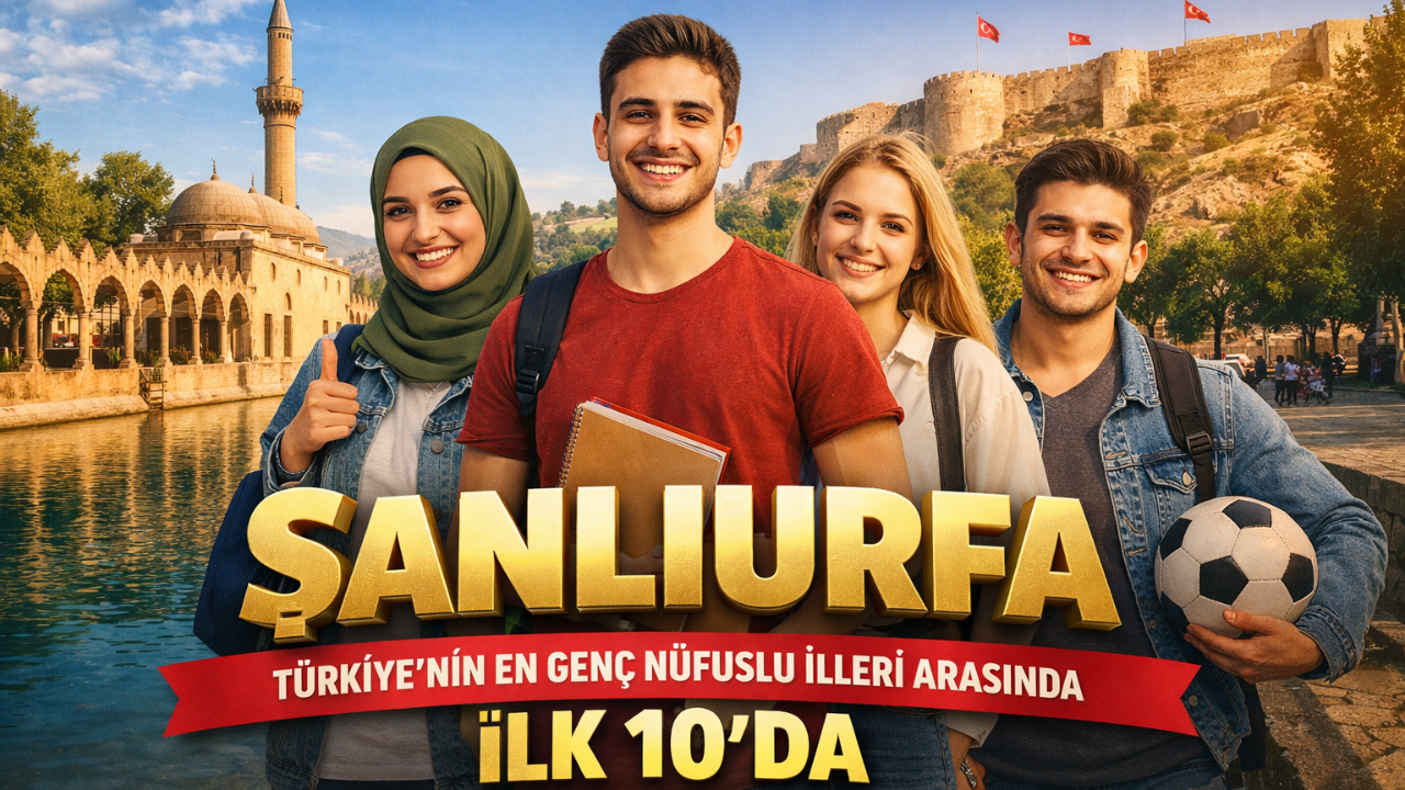 Şanlıurfa Türkiye’nin En Genç Nüfuslu İlleri Arasında İlk 10’da