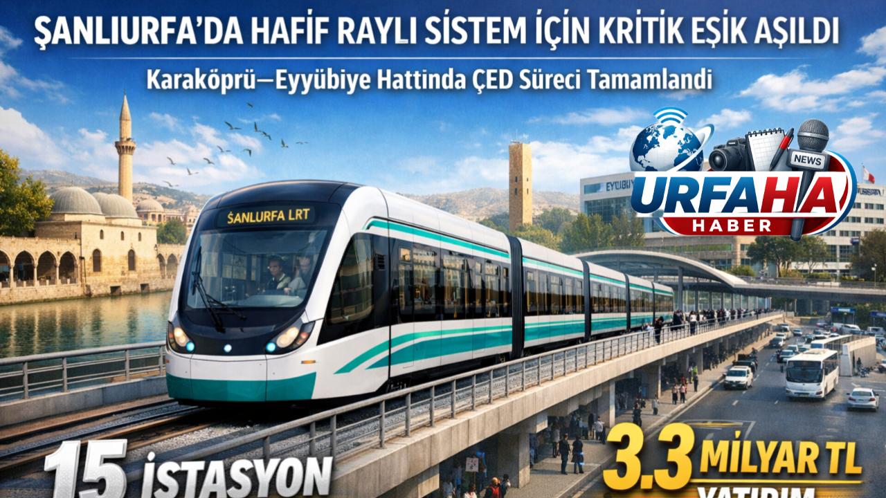 Şanlıurfa’da Hafif Raylı Sistem İçin Kritik Viraj Aşıldı: Karaköprü–Eyyübiye Hattında ÇED Süreci Tamamlandı
